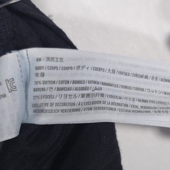 NWOT Abercrombie & Fitch Women’s Wide Leg Jeans Pleats Cotton Blend Size 32/14 L - Picture 11 of 12